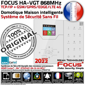 Focus HA-VGT TCP/IP GSM 2G 4G Connecté ORIGINAL 868MHz Sirène Garage FOCUS Sécurité Bureaux TCP-IP Puissante Système RJ45 Alarme