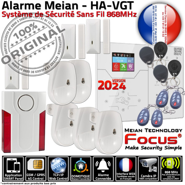 F5 Système Meian ST-VGT Pièces Connecté ORIGINAL Appartement Chambres Sécurité Porte Présence Alarme Salons Protection Capteur G