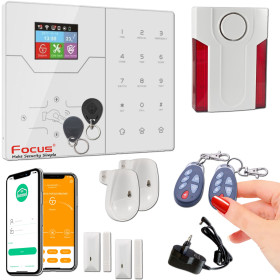 Atelier PACK ST-VGT Bâtiment Ethernet Sécurité 868MHz Meian GSM Système Alarme Industriel Local TCP-IP FOCUS Surveillance Connec