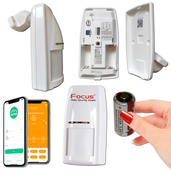 Sans Fil FOCUS GSM Mouvements Appartement Connecté Capteur Passage Maison 433MHz Radar Sécurité Micro-Ondes PIR ORIGINAL Système